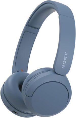 Sony WH-CH520 Wireless Headphones, 50 hours battery life, Clearer hands-free calling, Multipoint Connection, On-ear style, Blue, UAE Version - 1-Year warranty